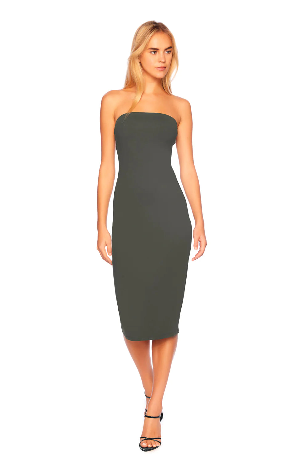 Tube Midi Dress - Hunter Green