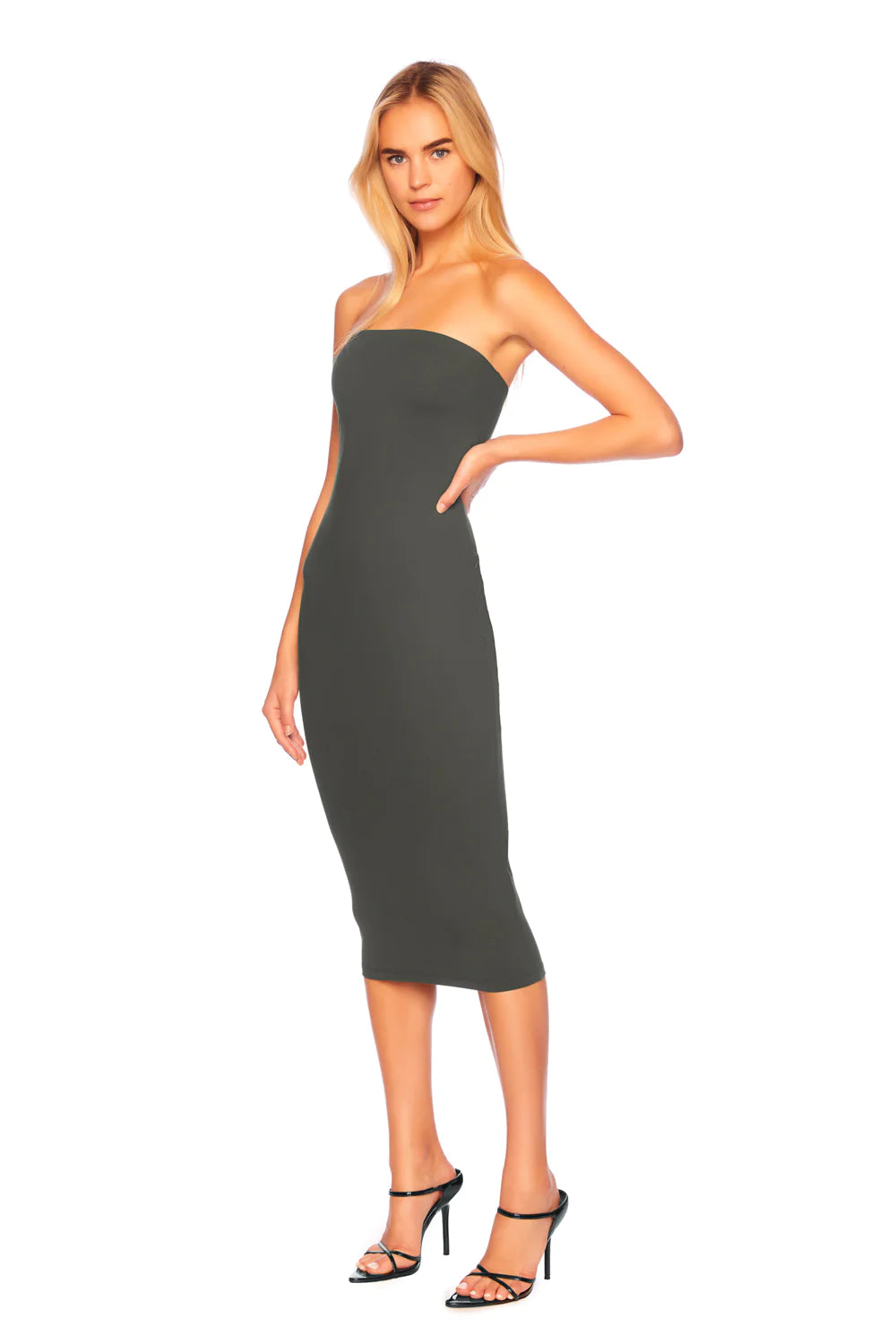 Tube Midi Dress - Hunter Green