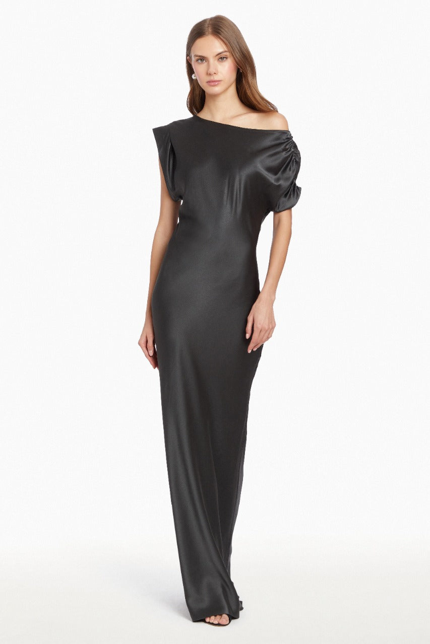 Elroy Silk Maxi in Zinc