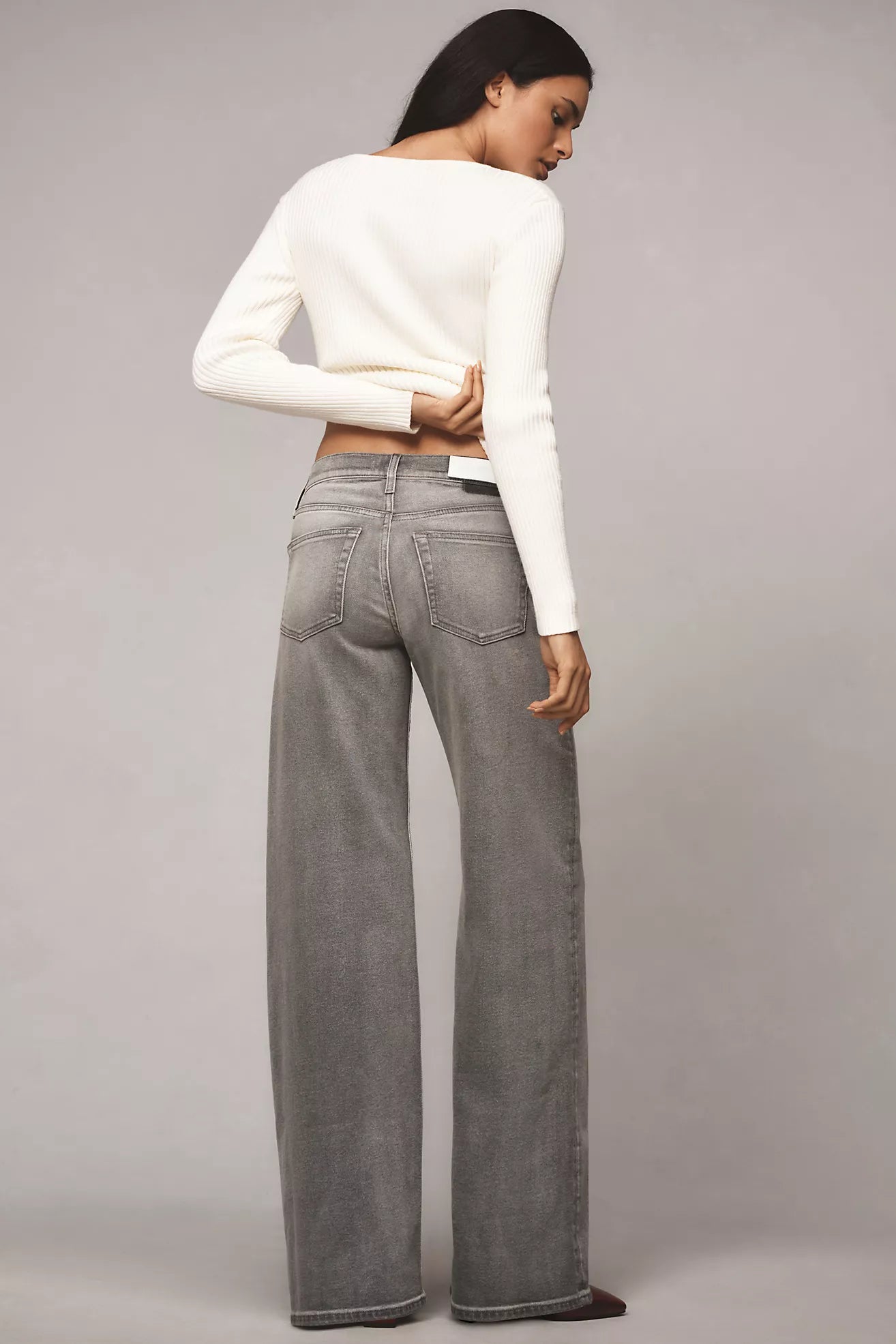 Mid Rise Wide Leg