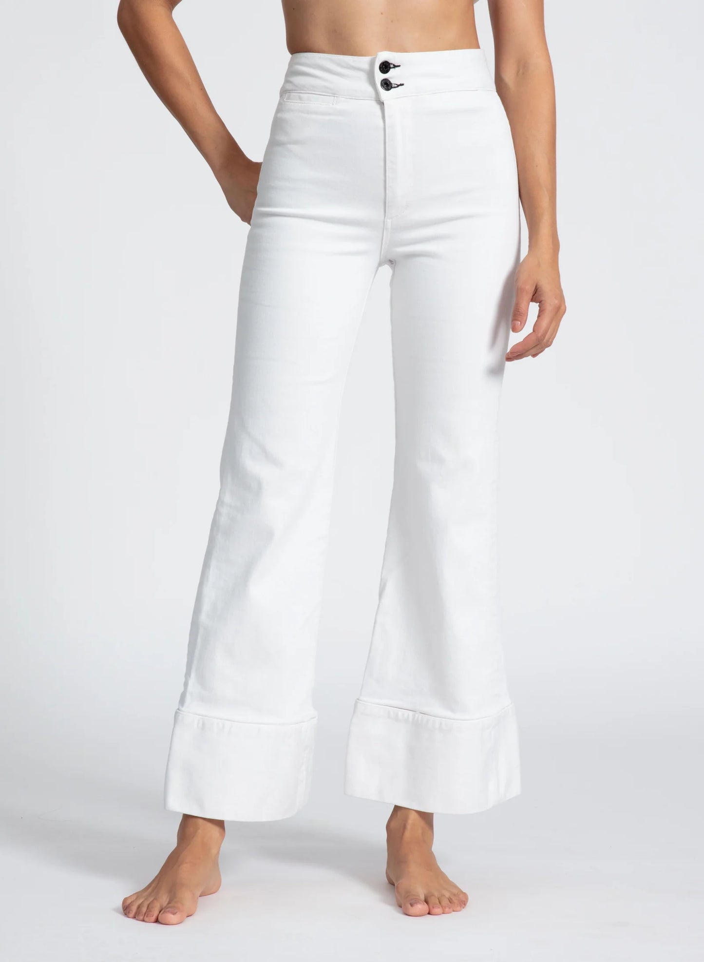 Brighton Crop Jean White