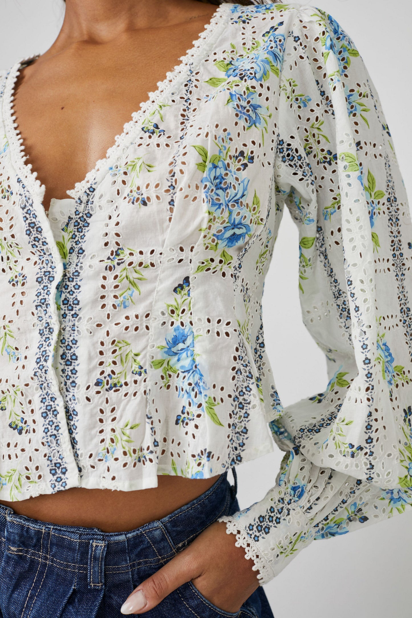Blossom Eyelet Top