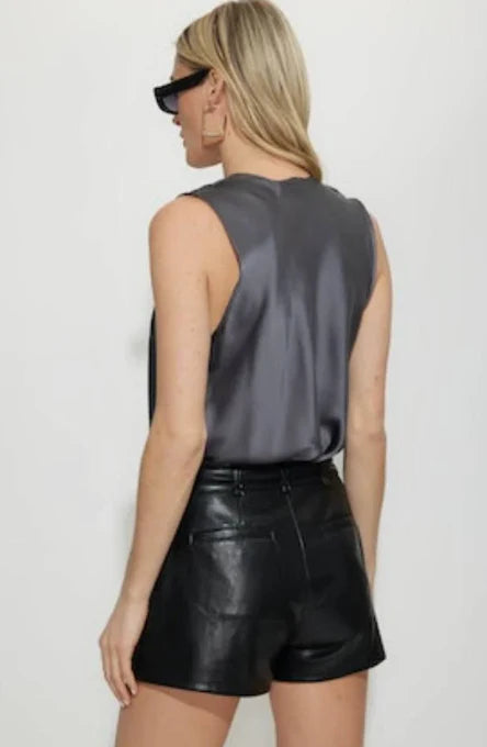 Cora Blouse Charcoal