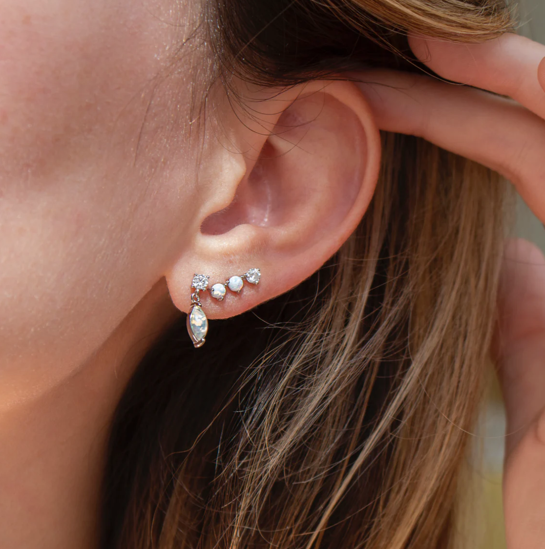 Opal Climber Studs
