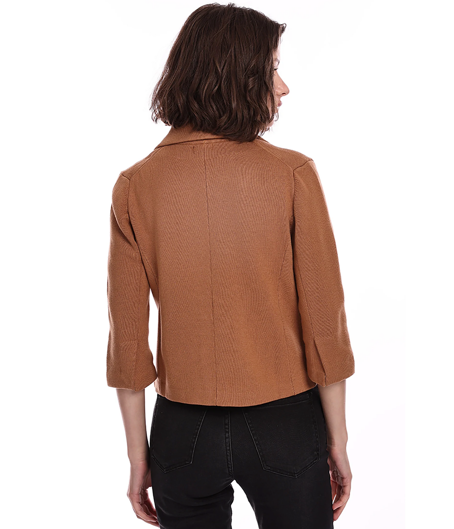 Cotton Blend Shrunken Blazer