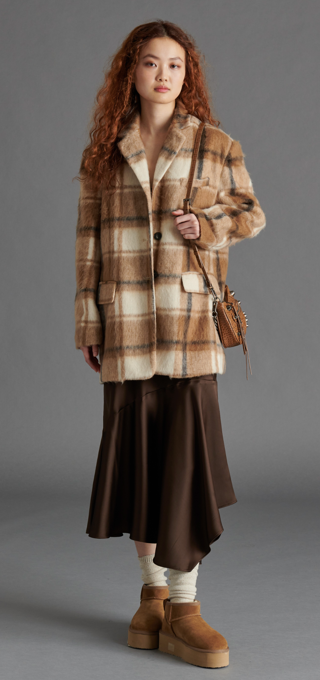 Nana Blazer Coat Plaid