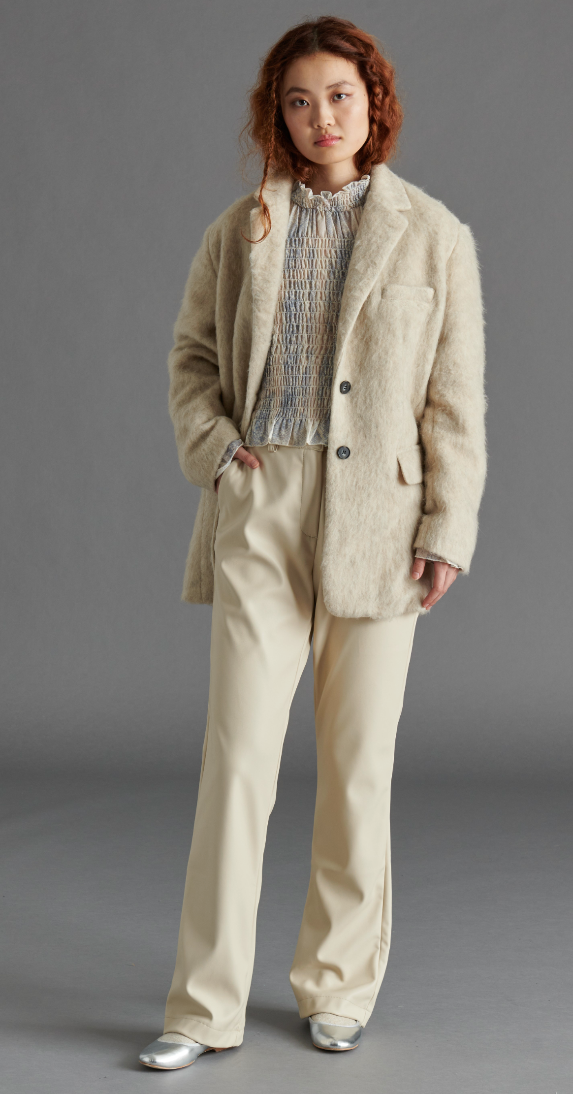 Nana Blazer Coat Oatmeal