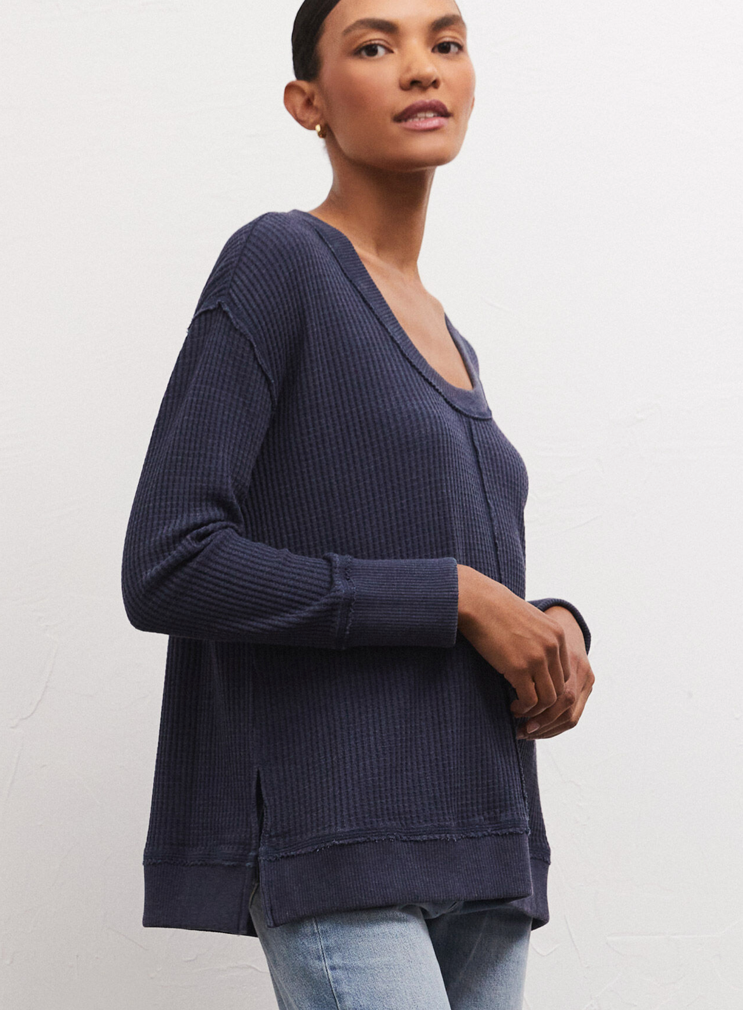 Willow Waffle LS Top