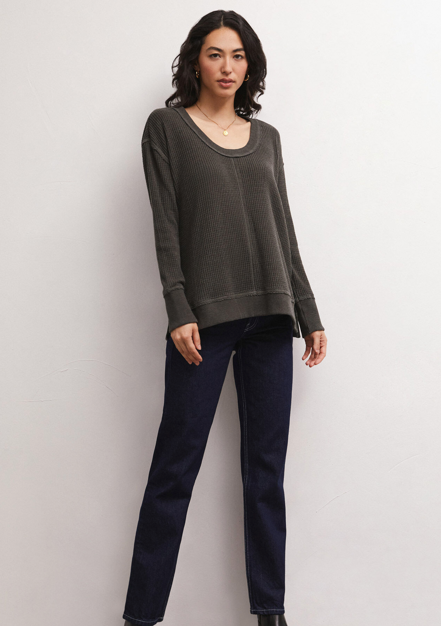 Willow Waffle LS Top
