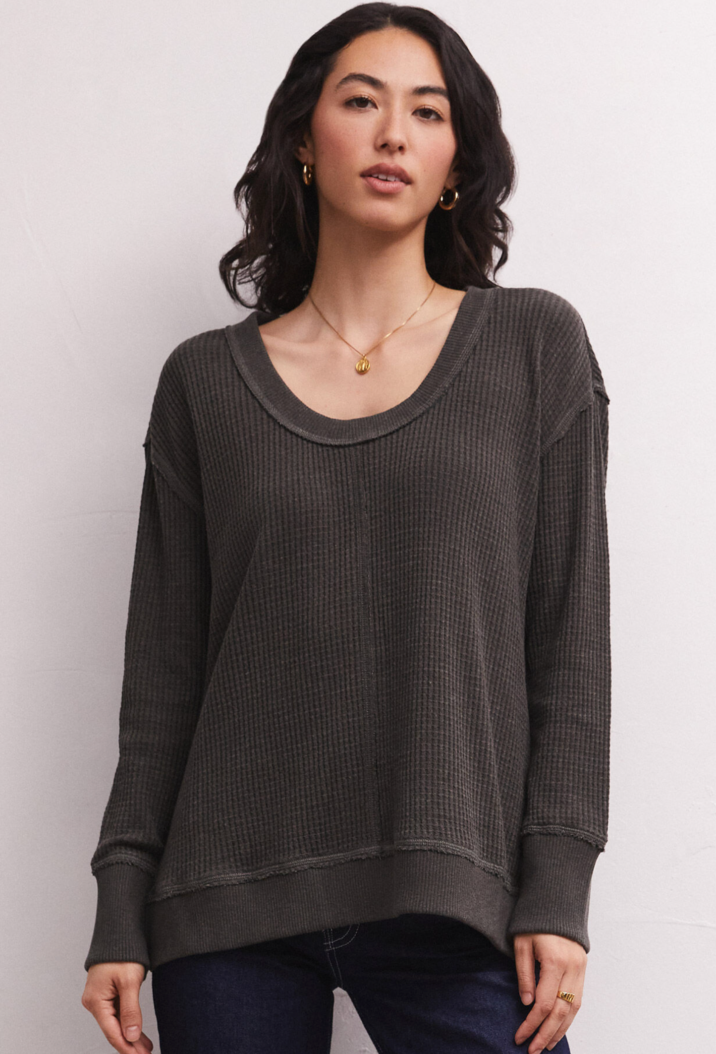 Willow Waffle LS Top