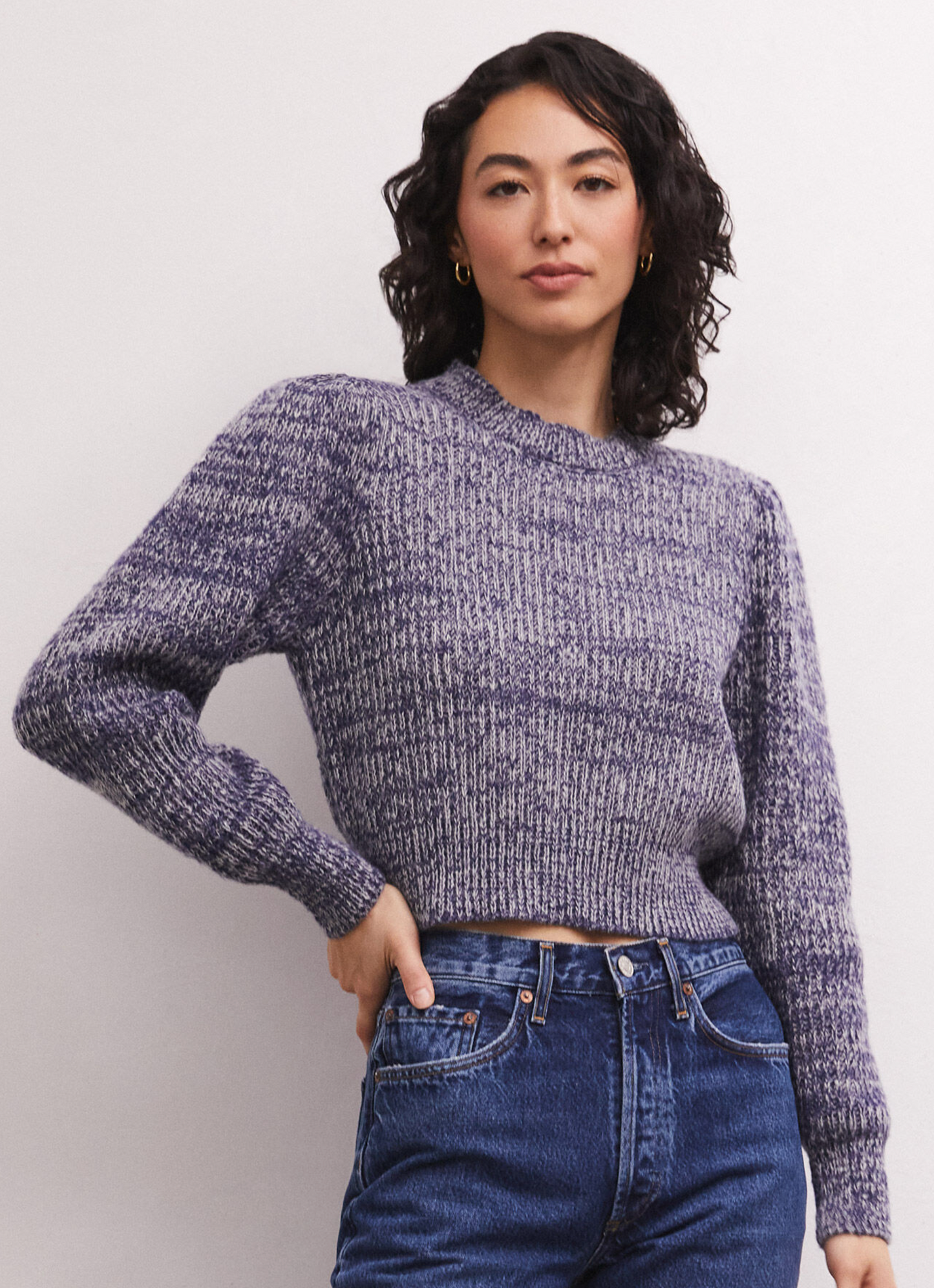 Polly Denim Look Sweater