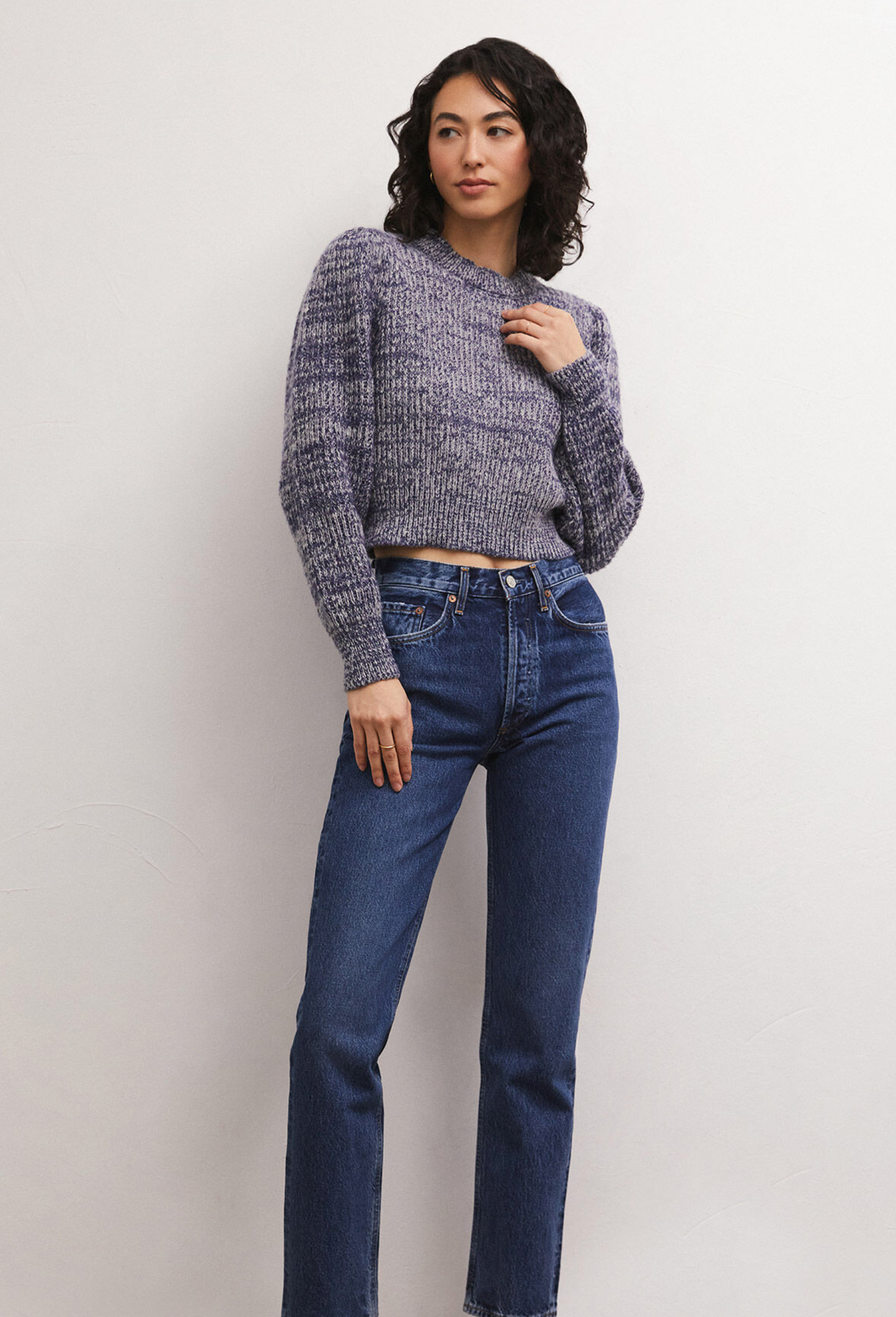 Polly Denim Look Sweater