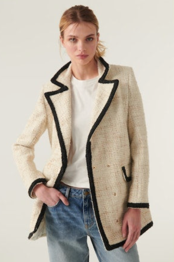 Fiara Coat in Ecru
