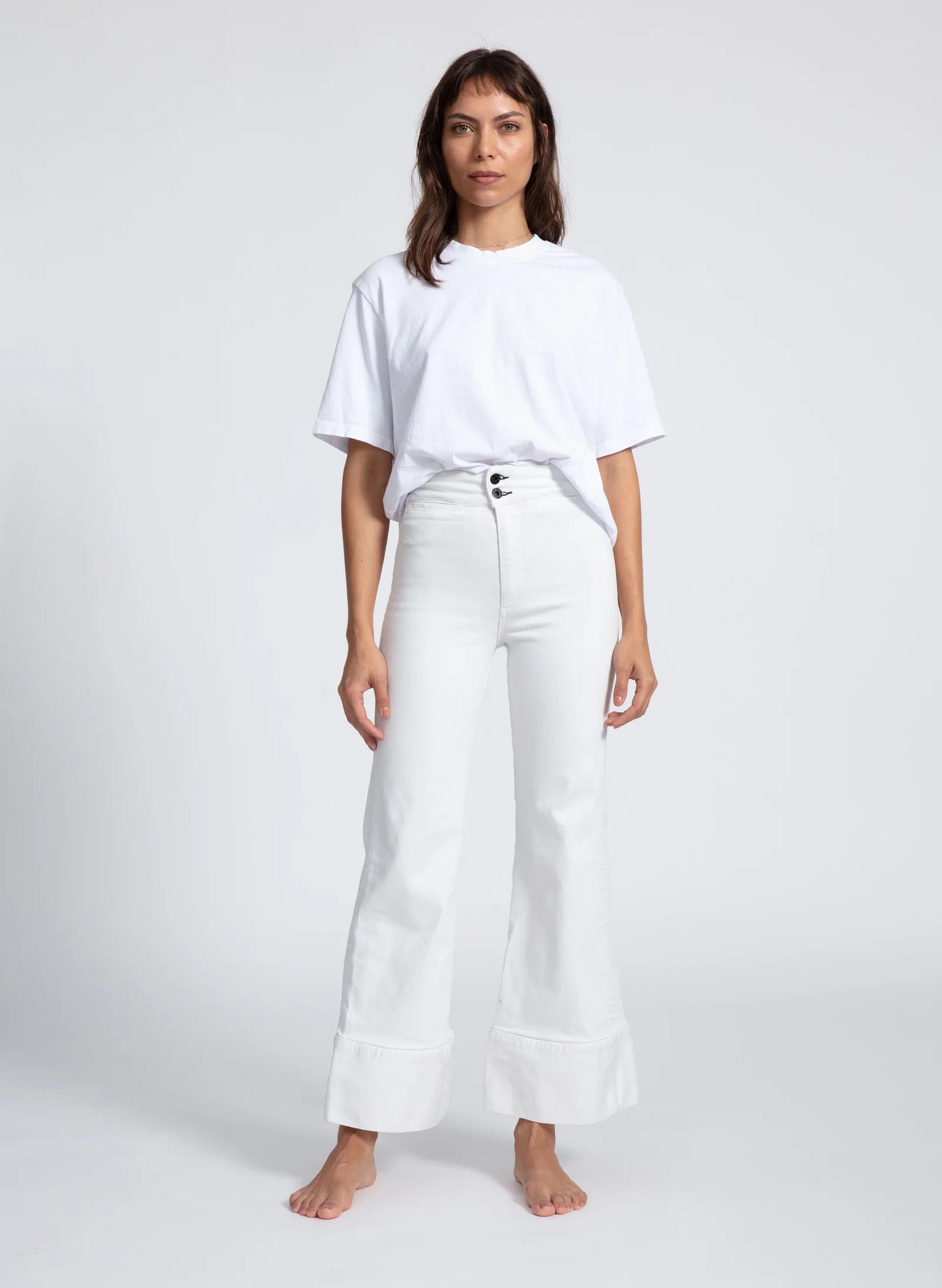 Brighton Crop Jean White