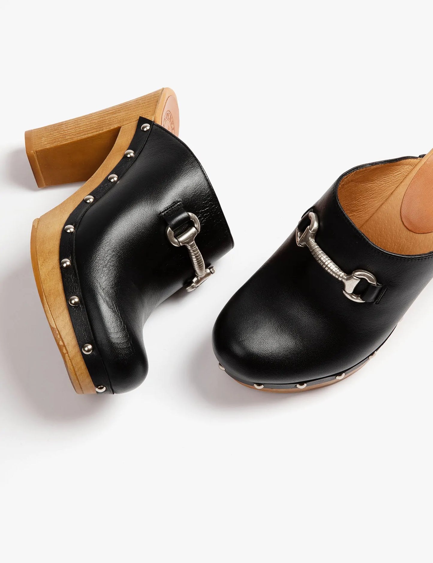 High Horsebit Leather Clog