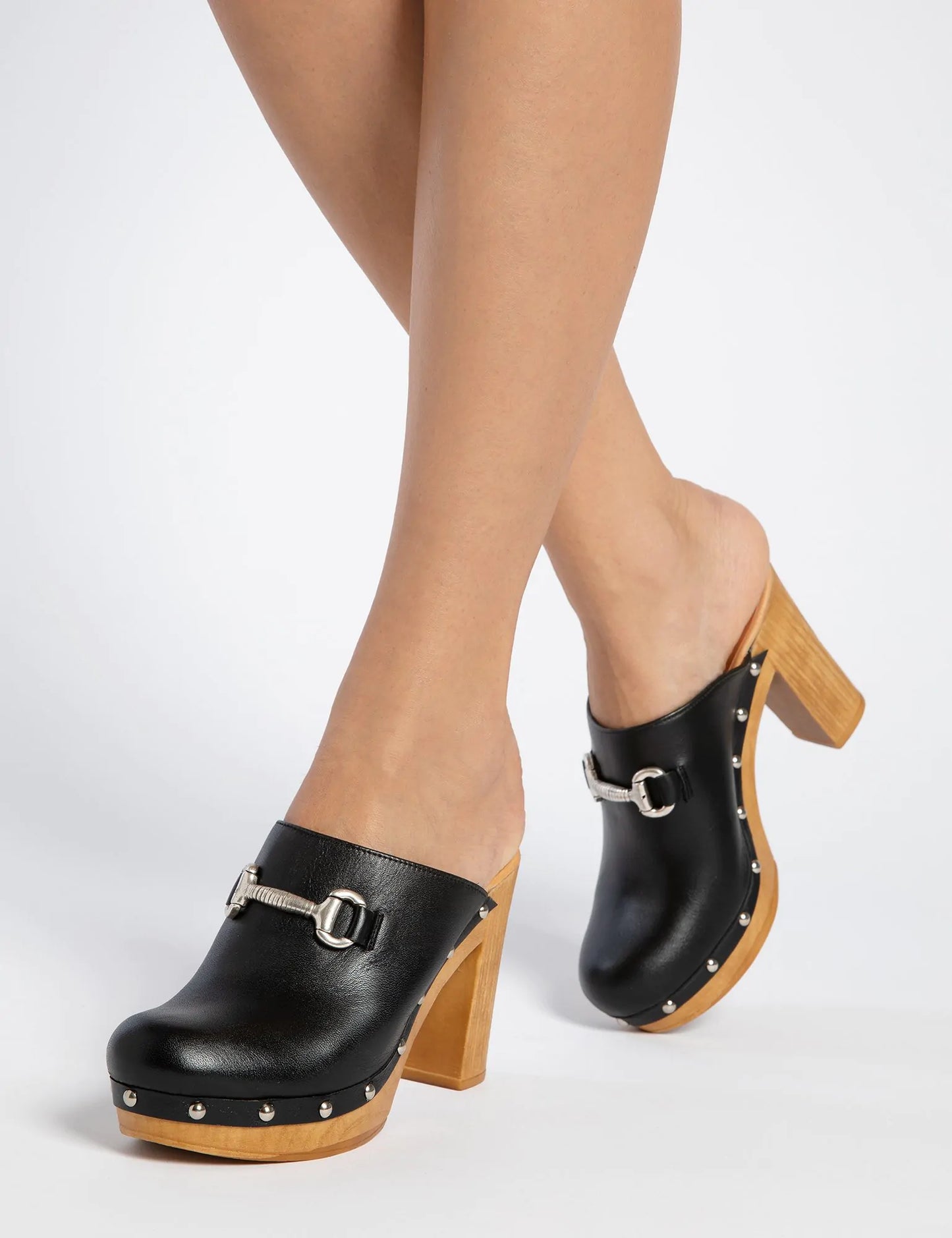 High Horsebit Leather Clog