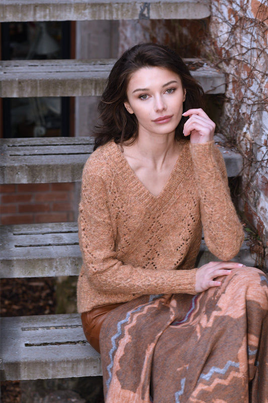 Mohair Pointelle Sweater