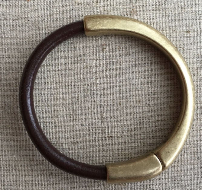 Medium Width Leather Bracelet