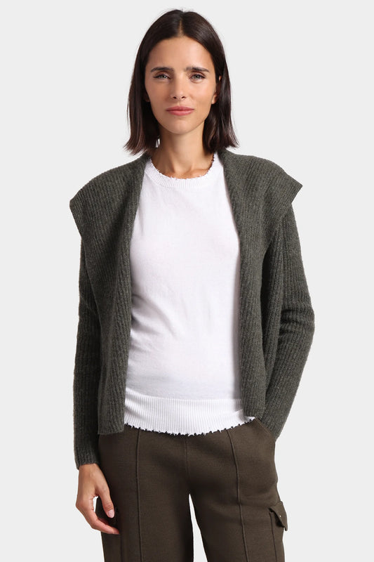 Cashmere 5GG Shaker Hooded Flyaway Cardigan