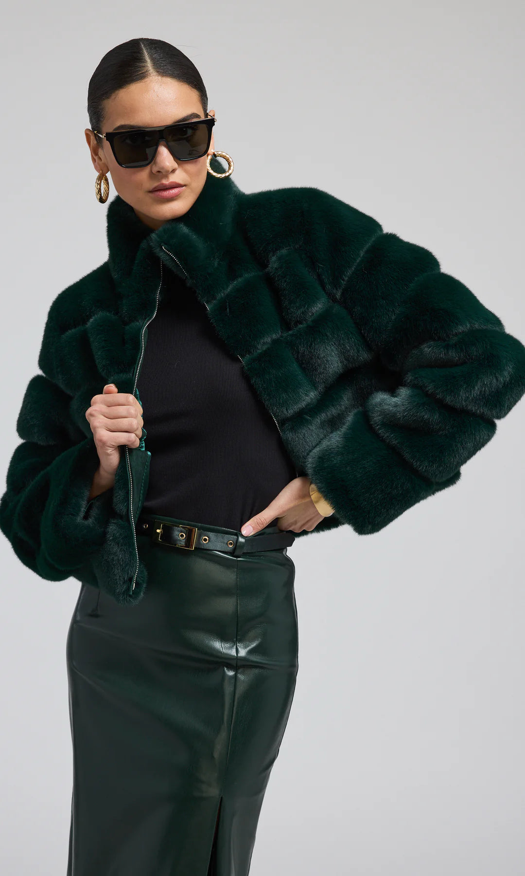 Tala Faux Fur Bomber