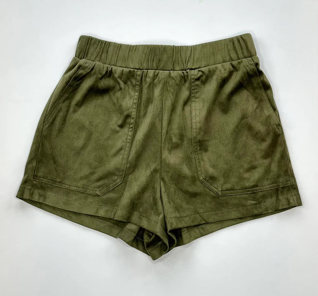 Suede Faux The Record Short