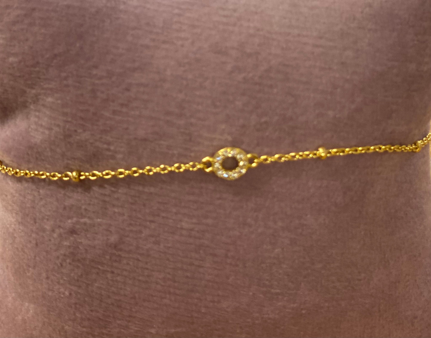 Petite Initial Chain Bracelet