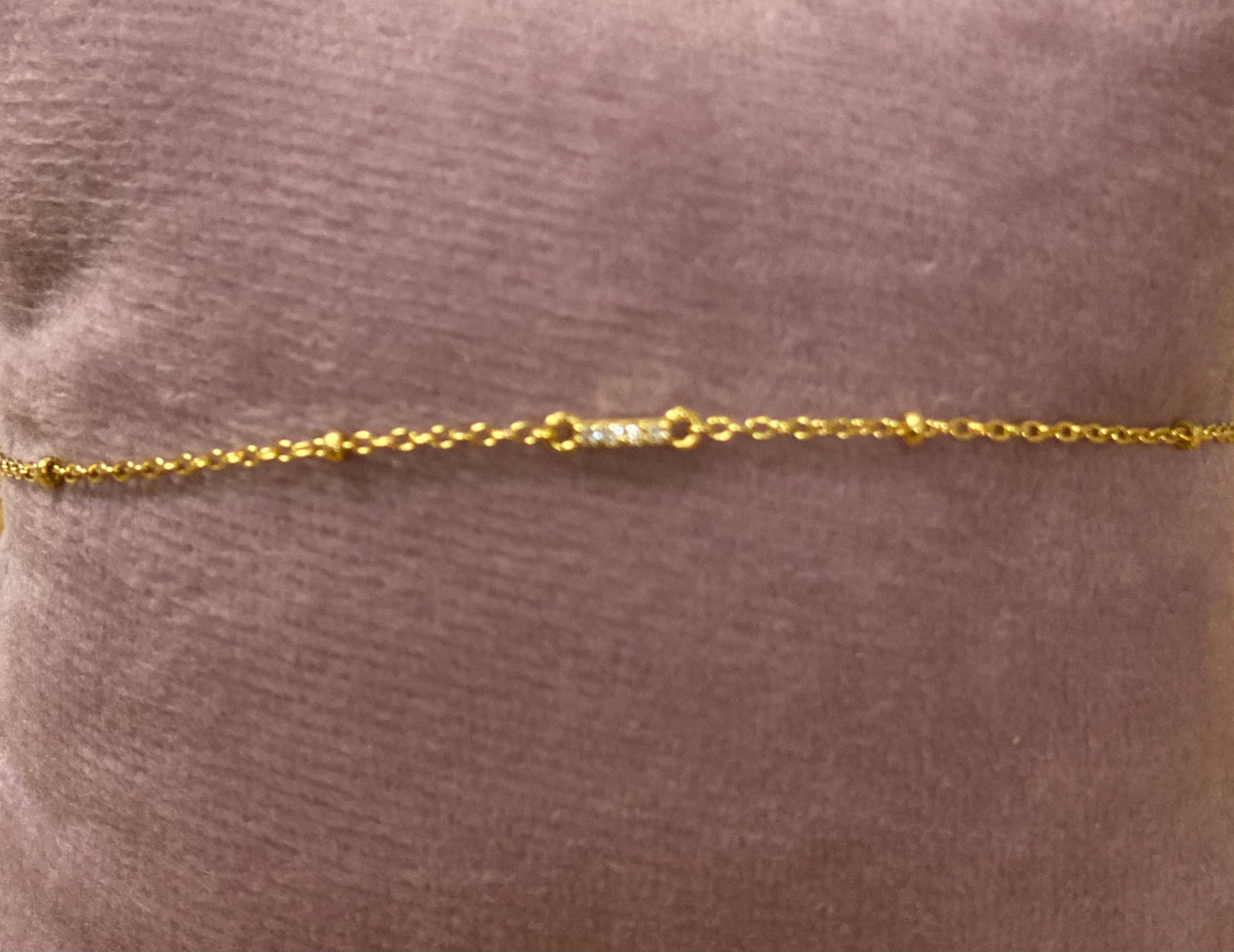 Petite Initial Chain Bracelet