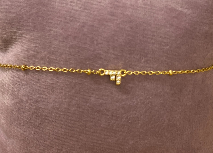 Petite Initial Chain Bracelet