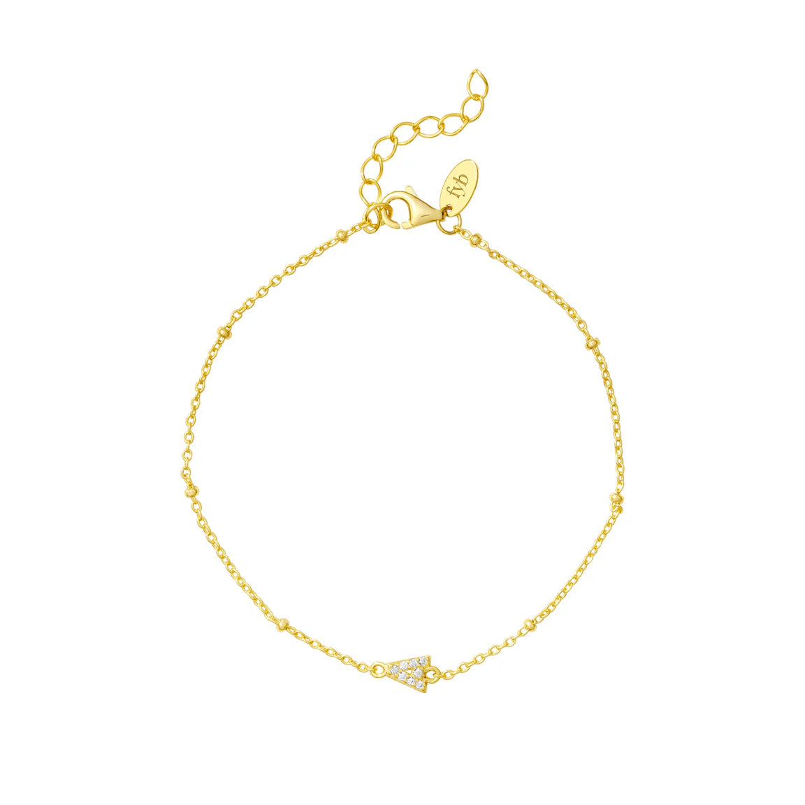 Petite Initial Chain Bracelet