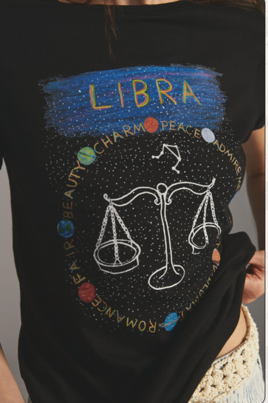 Libra Black T-Shirt