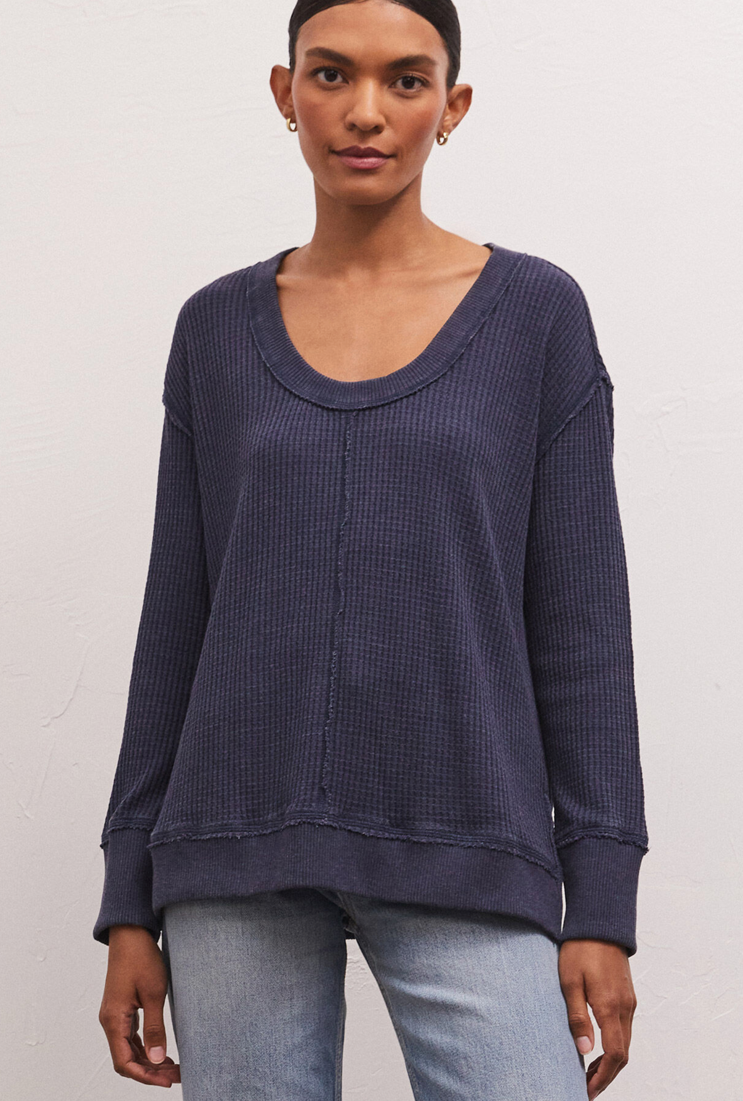 Willow Waffle LS Top