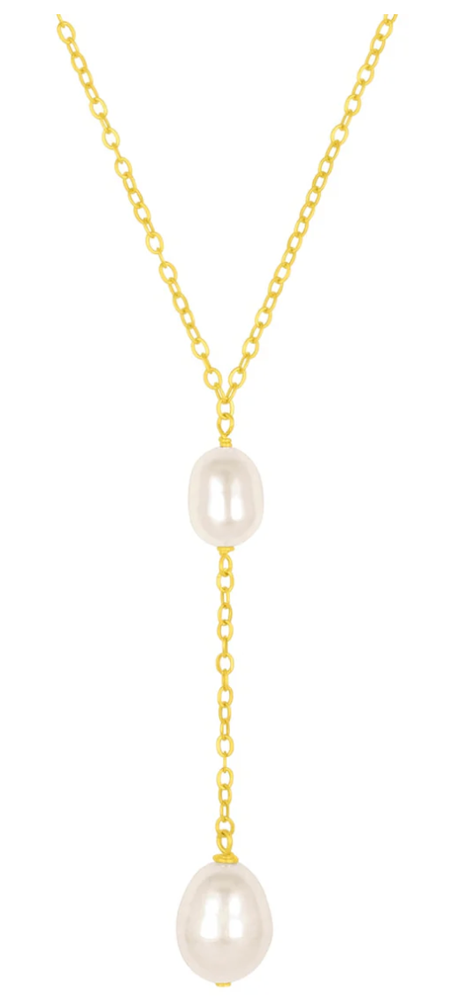 Lulu Pearl Lariat Neckace