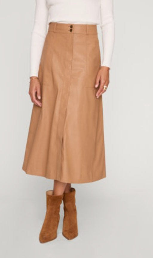 Mica Vegan Leather Dunes Skirt