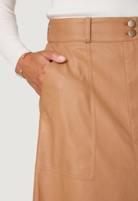 Mica Vegan Leather Dunes Skirt