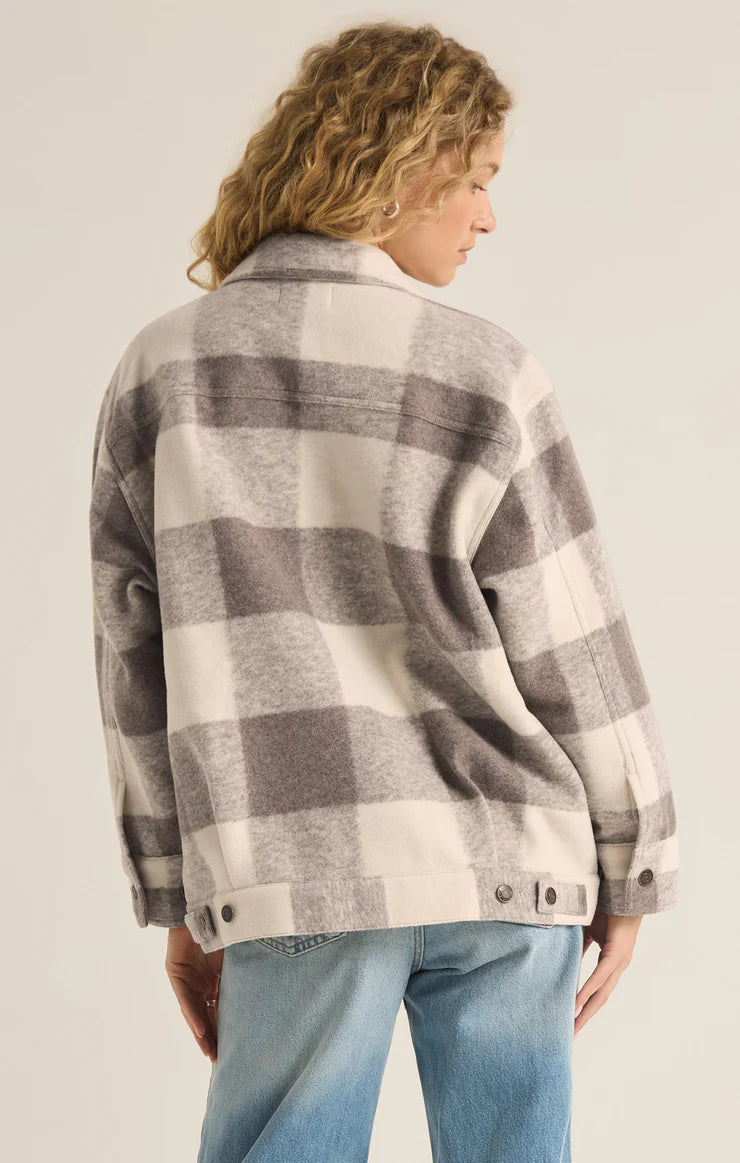 Preston Knit Plaid Jacket