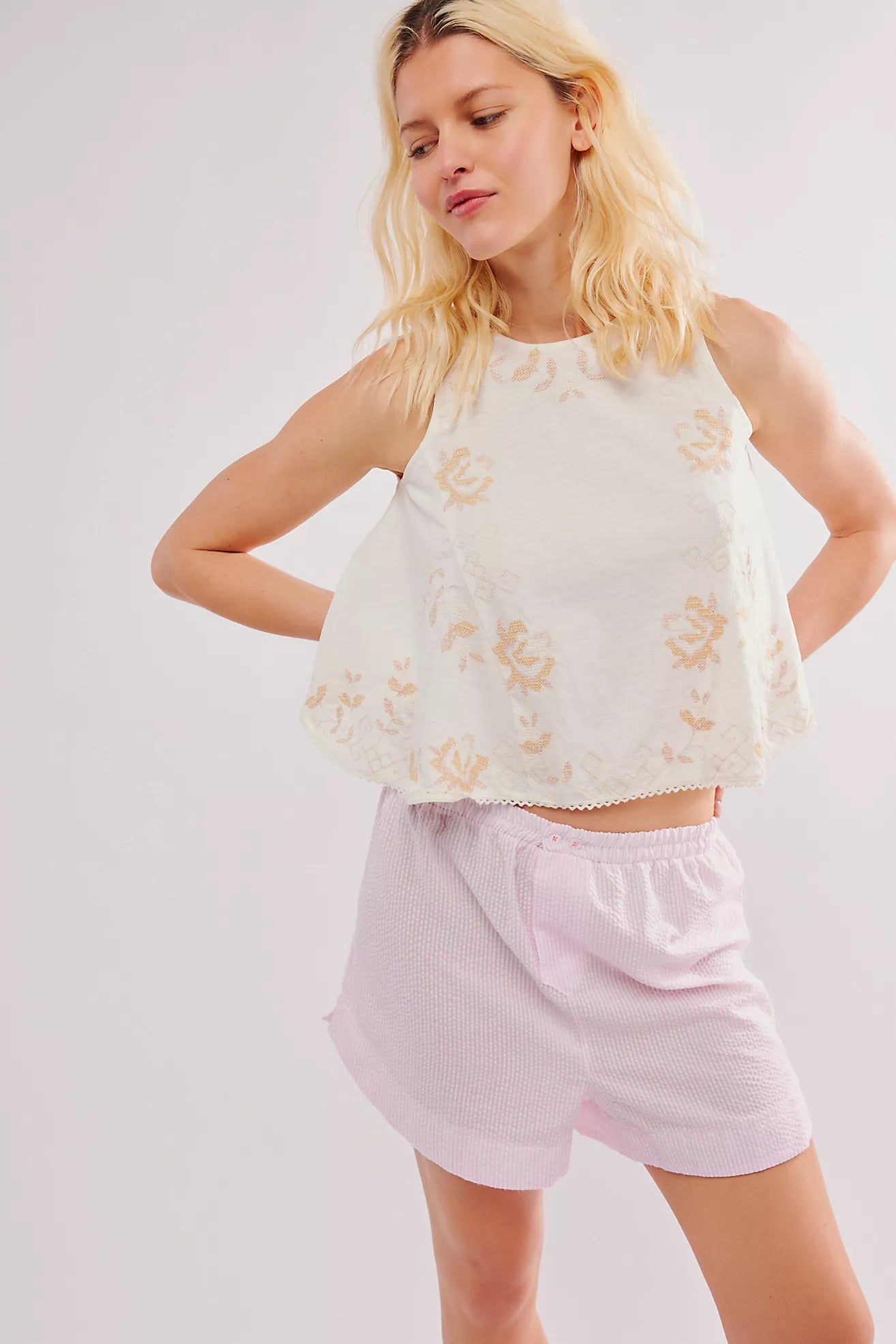 Fun and Flirty Embroidered Top