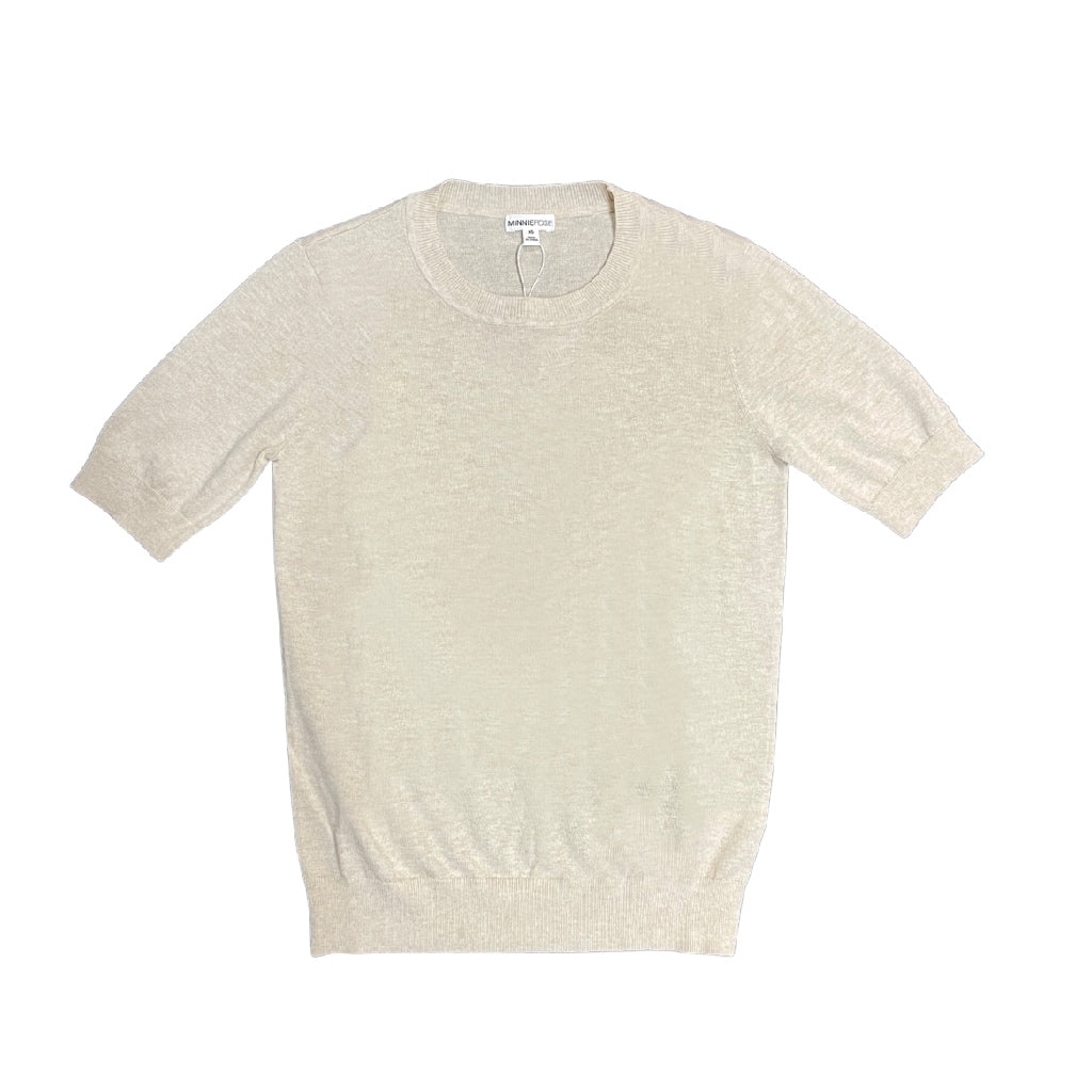 Cotton Short Sleeve Crew Sweater