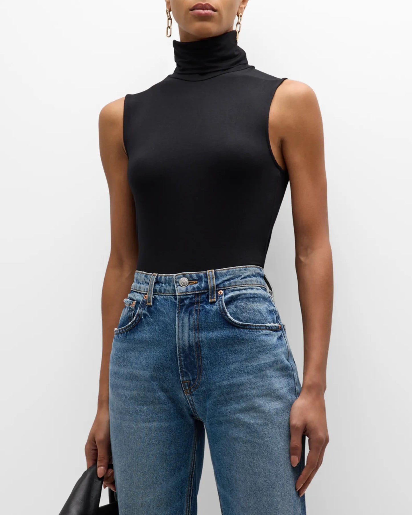 Soft Touch Sleeveless Turtleneck