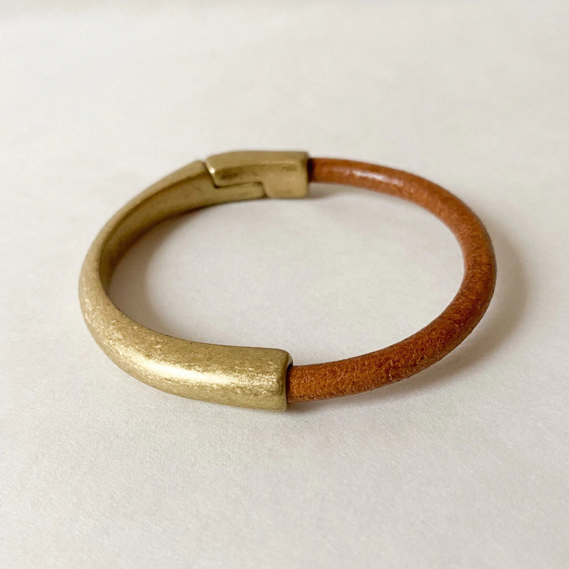Medium Width Leather Bracelet